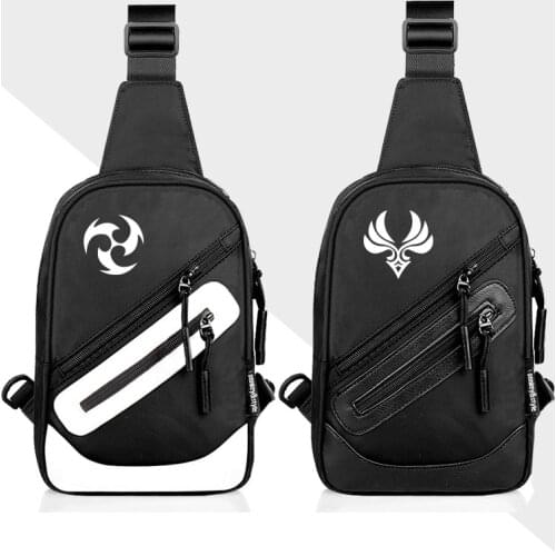 The new game Genshin Impact two-dimensional anime crossbody chest bag cosplay KLEE VENTI Gods eyes casual backpack