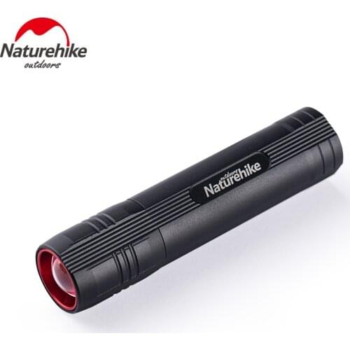 Naturehike Torch Flashlight 2600mAh Battery Type-C Charger Camping Torch IPX4 Waterproof Zoomable Flashlight Powerful Light