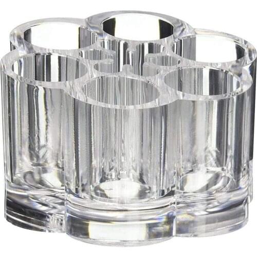 Plastic PS Makeup Organizer Cream Storage Box Clarity Cosmetic Makeup Holder Vanity Cabinet Powder Display Shelf 2020