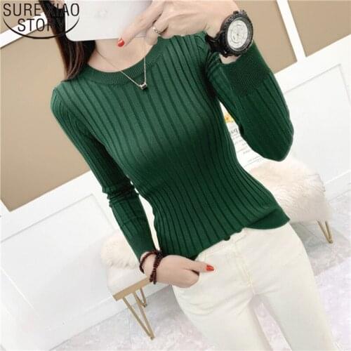 Casual Sweater Women Long Sleeve Sweater Pullover 2021 Autumn Winter Fashion O-neck Solid Christmas Knitted Sweaters 11038
