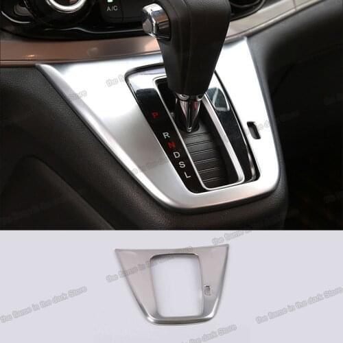 Stainless steel car gear panel shift knob trims for honda crv 2012 2013 2014 2015 2016 4 accessories decoration cr-v auto