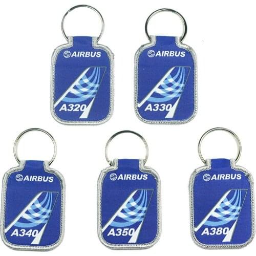 Airbus Logo Blue Air-tail Key Chain Keychain A320 A330 A340 A350 A380 Luggage Bag Tag Gift for Aviation Flight Crew Pilot
