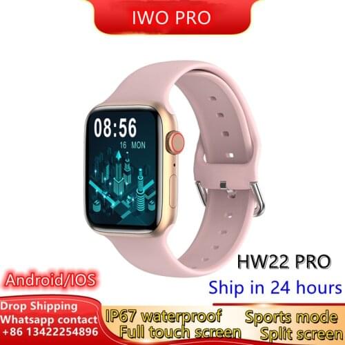 2021 HW22 Pro Smart Watch 2020 Men Women Split Screen Display Smartwatch Body Temperature Monitor For Apple HUAWEI Xiaomi Watch