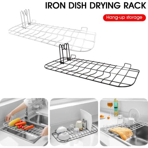 Dish Drying Rack Over The Sink Wire Drainer Shelf With Removable Dish Stand Sink Organizer Kitchen Accessories Home Shelves