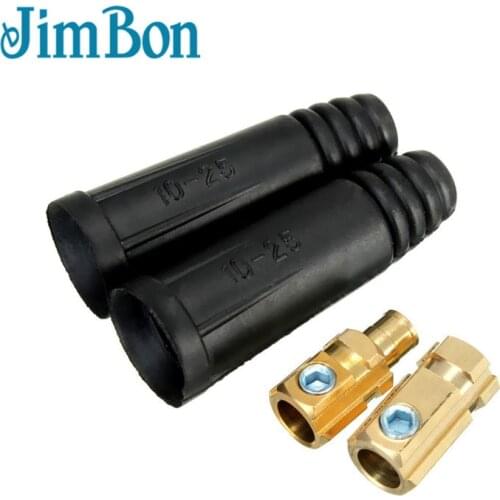 2pcs 10-25mm European Electric Welding Machine Rapid Connectors Fitting Cable Connector-Plug 200Amp DKJ10-25 Welding Machine