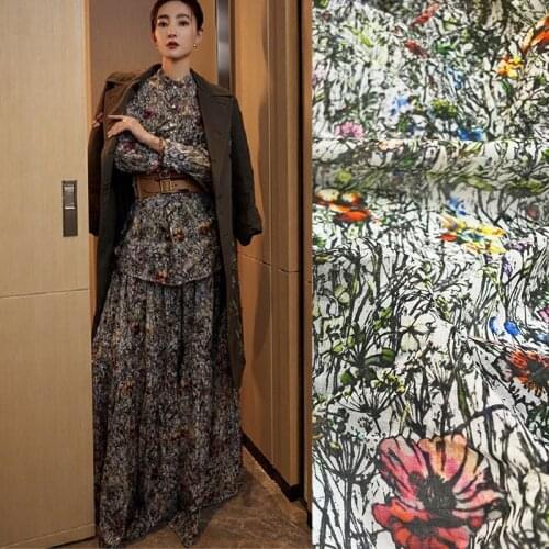 17 styles French C Brand Natural 100% Cotton Tulle Printed Fabric Fashion Clothing Shirt Cloth Fabrics for Dress Sewing Material