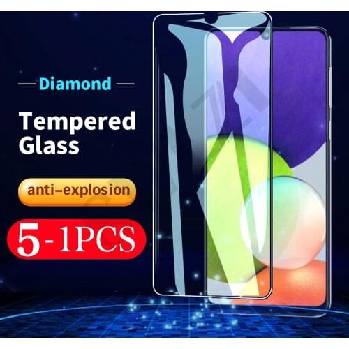 5-1Pcs protective film for Samsung Galaxy A01 A02s A11 A12 A21s A22 A31 A32 phone screen protector tempered glass