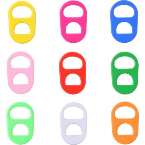 Colorful Pig Nose Connectors DIY Jewelry Accessories Supplies Double Hole Clasps For Handmade Necklace Bracelets Components