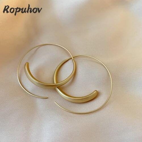 Ropuhov 2021 New Jewelry for Woman Gift Korean Fashion Statement Halloween Hoop Earrings Wholesale