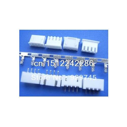 100 stuks 4-pins connector leidt Heade 2.54mm xh-4p kit