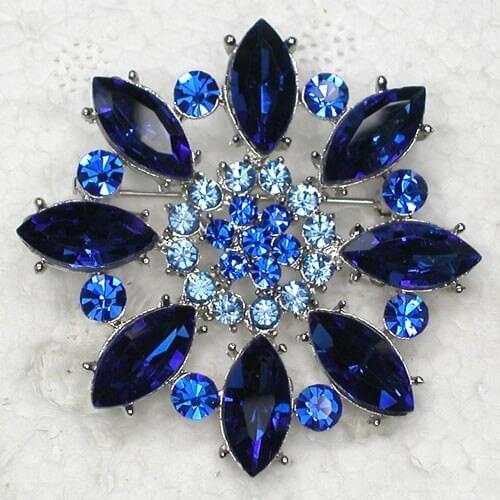 12pcs/lot Wholesale Fashion brooch Rhinestone Bridal Wedding Flower Pin brooches Party jewelry gift C102071