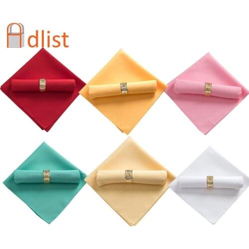 20PCS Dinnerware Table Napkin Western Soft Cloth Dinner Napkins Hotel Folding Home Wedding Restaurant Party Towel Decoration