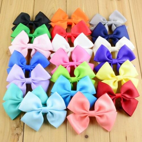 50 pcs/lot , Double grosgrain ribbon bow