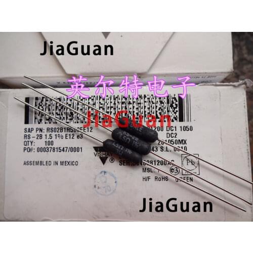 10PCS VISHAY DALE RS-2B 1.5R 3W 1% Axial Resistance RS2B 3W 1.5 ohm Military Specified Wirewound Precision Resistors 1R5