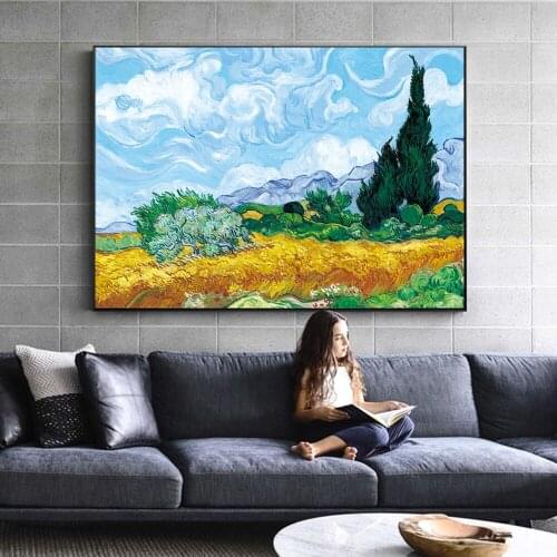 Golden Wheat Field Diamond Painting Abstract Landscape DIY Mosaic 5D Cross Stitch Chinese Gift European Home Decoration