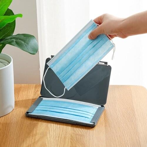 Hot Portable Face Mask Case Mask Storage Box Pollution Prevention Boxes Green/pink/white/blue Fast Shipping Mask Storage Bag