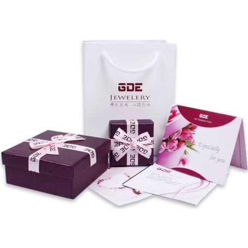 Gde gift jewelry packaging box jewelry bags greeting card