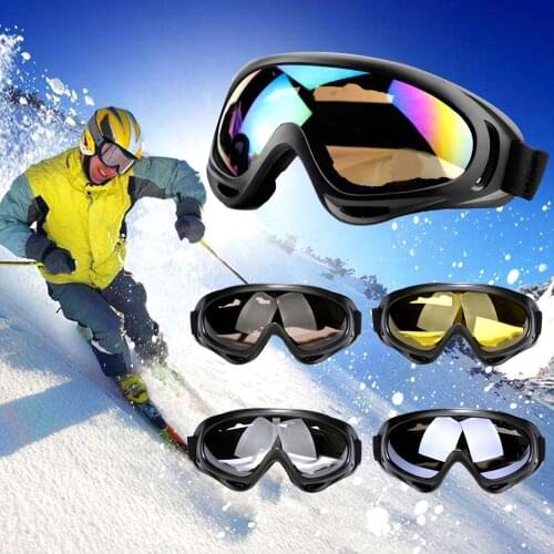 Ski Goggles Unisex Moto Cycling Snowboard Outdoor Sports Lens Frame Eyewear Glasses Winter Windproof Skiing Glasses Sunglasses