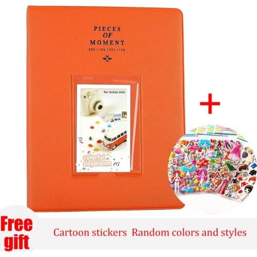 1PC Mini 3 Inch 64 Pocket Instant Polaroid Memory Storage Photo Album Picture Gift Folder Photo Studio Interstitial Storage Book