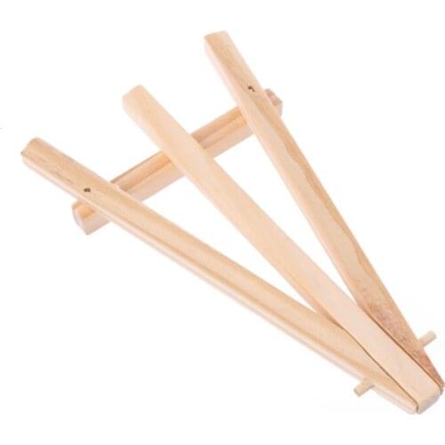 Mini Wooden Tripod Easel Display Painting Stand Card Canvas Holder Wedding Party E56C