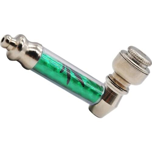 Mini Metal Smoke Pipes Smoking Pipe Herb Tobacco Pipes with Lid Random Color Strainer Element