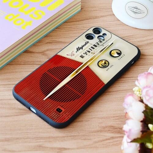 For iPhone My Grand Father Old Radio Print Soft Matt Apple iPhone Case 6 7 8 11 12 Plus Pro X XR XS MAX SE