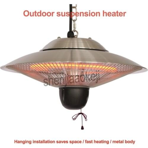 Stainless Steel Outdoor suspension heater Commercial Umbrella-shape Heater Hanging Restaurant Cafe Hotel Office 220v 1pc