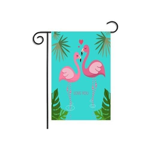 New Hello Summer Flamingo Garden Flag Home Decorative Outdoor And Indoor Flags 100% Polyester Pringing Yard Banner