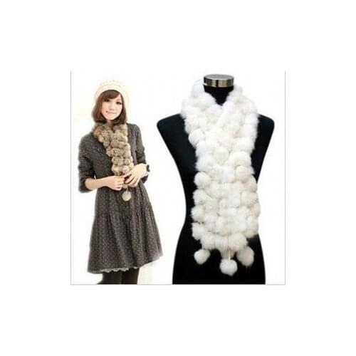 2014 spring new genuine rabbit fur scarf womens long fur muffler scarf fur scarves for autumn winter