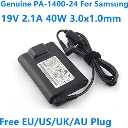 Genuine PA-1400-24 19V 2.1A 40W AC Adapter For Samsung Series 9 NP900X1B NP900X4C NP900X3A NP900X3E Laptop Power Supply Charger
