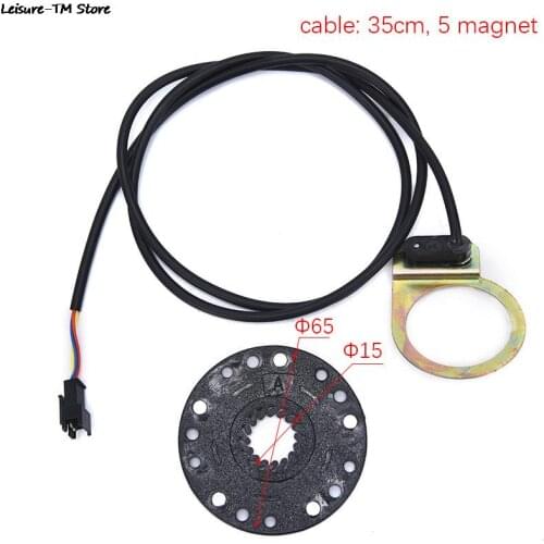 Electric Bicycle Pedal 12 Magnets E-bike PAS System Assistant Sensor Speed Sensor Black Color Easy to Install