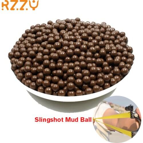 Hunting Slingshot 9mm Mud Hard Balls Ammo for Outdoor Shooting Catapult Accessories High Quality Not Dirty Hand