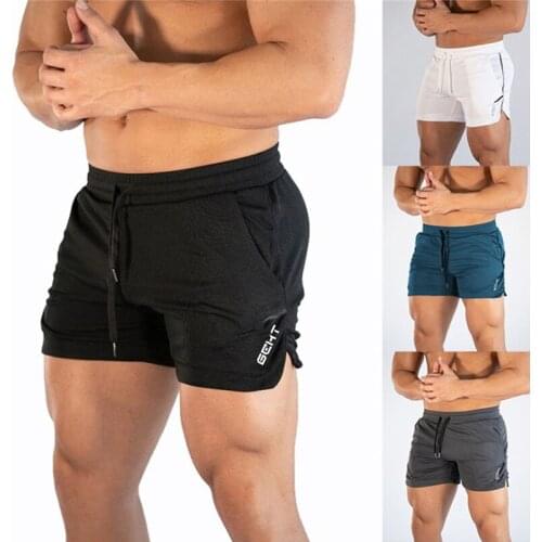 New Mens Fitness Fitness Shorts Mens Summer Gym Exercise Mens Breathable Metting Quick Drying Sportswear Jogging Beach Shorts
