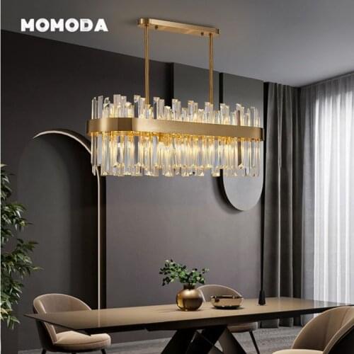 Modern LED Chandeliers Luxury Gold Crystal Stainless Steel Lamps Fixture Lustre Bedroom Living Room Indoor Lighting Decoration