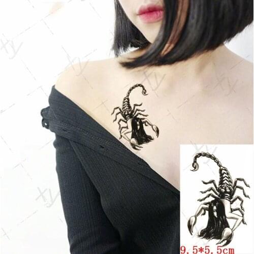 2018 New Waterproof Temporary Tattoo Sticker Old School Gril Rose& Snake tatto flash tatoo fake tattoos for Woman Man