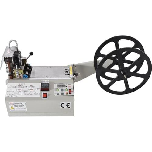 X-04HC Full Automatic Tape Cutting Machine Shrink tube/Zipper/Elastic Belt/Polyester Ribbon Cutter Machine Cold and Hot Knife