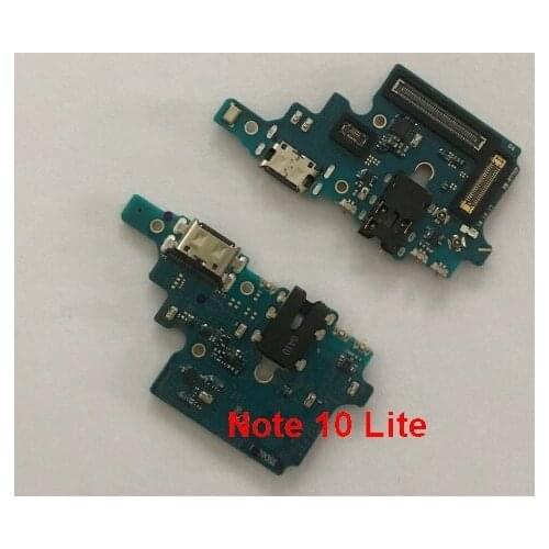 10pcs Original USB Charger Charging Dock Port Connector Board Dock Flex Cable For Samsung Galaxy Note 10 Lite Repair Parts