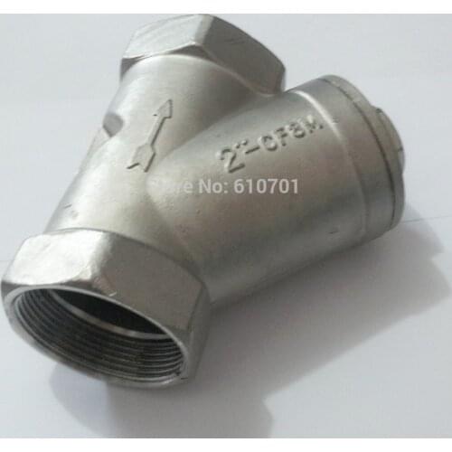 2" Female BSPP 800 WOG WYE STRAINER MESH FILTER VALVE SUS SS304 STAINLESS STEEL Y-TYPE STRAINER