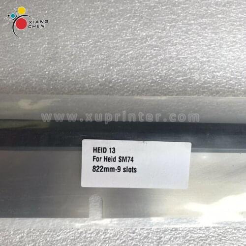 3 Pieces High Quality M2.010.403 SM74 Machine Wash Up Blade Length 822mm 9 Holes Wash Up Printing Parts For Heidelberg