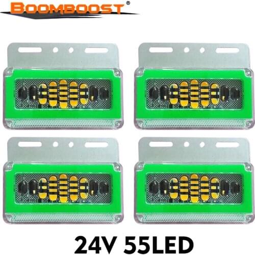 Car Light King Kong Water Side Light Waterproof Turn Signal Driving Warning Light 24V Rear View Light LED Lens 6D 5 Colors 4 PCS