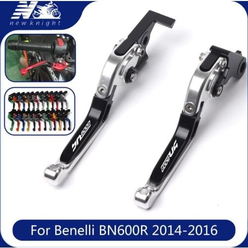 For Benelli BN600R BN 600 R bn600 r 2014-2016 2015 Laser Logo CNC AluminumFolding Extendable Motorcycle Brake Clutch Levers