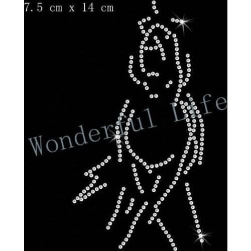 Free Shipping Horse Equestrian Hotfix Rhiestone Transfer