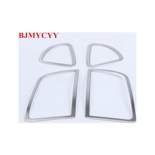 BJMYCYY Car Styling 4PCS Outlet Sequins Dedicated Interior Chrome Trim Cover For Mitsubishi ASX 2013-2016 Accessories Sequins