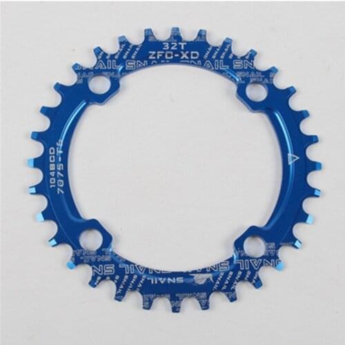 SNAIL Chainring 104BCD Round Oval 32T 34T 36T Narrow Wide Ultralight MTB Bike Chainwheel Chain Ring Bicycle Parts