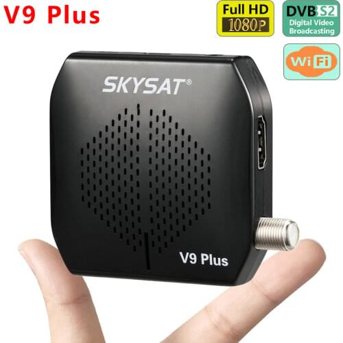 Digital Satellite Receiver SKYSAT V9 Plus support CS Powervu Biss Spain Poland Brasil Sat TV Receiver HD