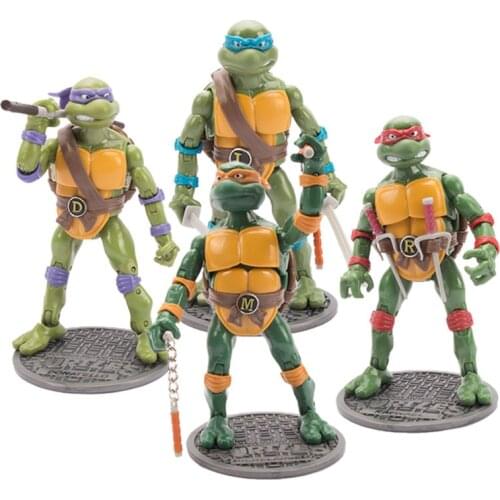 17cm Original Teenage Mutant Ninja Turtles Anime characters Action PVC Collection Model Toy Anime Figure Toys For Kids