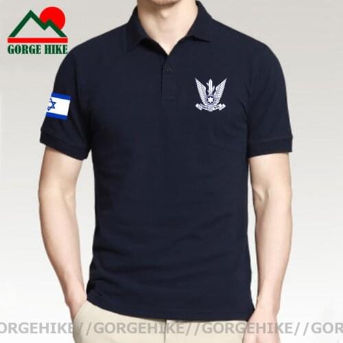 Armed Forces of Israel Israeli IL Jewish ISR Military Air cotton short sleeve Polo shirts Men Business & Fashion Solid jerseys