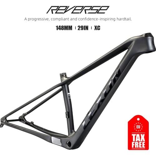 2021 Lexon Carbon Frame 29er frame Mountain Bike frame 148*12mm Thru Axle MTB Carbon Frames 15/17/19inch BSA Black Color
