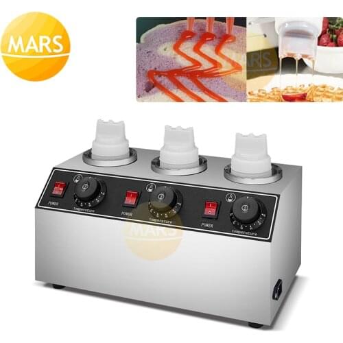 Commercial Chocolate Heater Temperature Control Sauce Bottle Warmer Electric Topping Warmer Dispenser Soy Jams Filling Machine