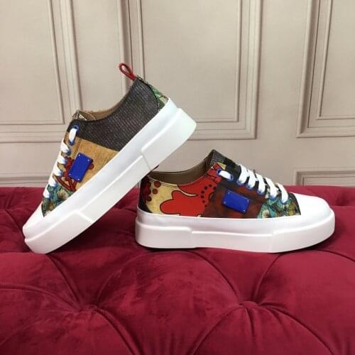 New Women Sneakers Summer Casual Platform Print Fashion Flat Tenis Gesigner Shoes Sport Lace-Up Genuine Leather Zapatillas Mujer